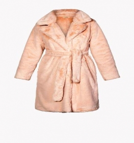 Cappotto donna in Ecopelliccia Lungo Rosa 2