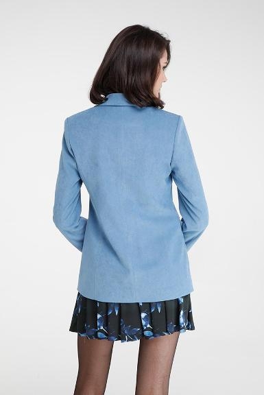 immagine 2 di Blazer Donna In Velluto Azzurro O Panna Goa Goa