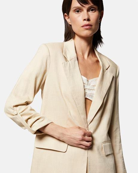 immagine 0 di Blazer Donna Over Silvian Heach Sabbia