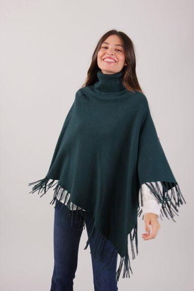 immagine 4 di Mantella Poncho Donna Collo Alto Vari Colori