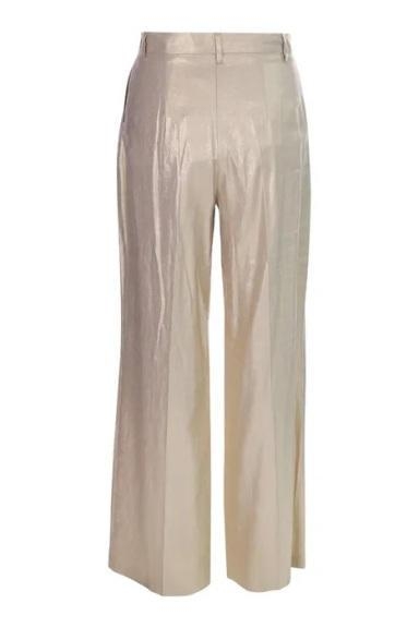 immagine 3 di Pantalone Donna Palazzo Laminato Oro Artigli